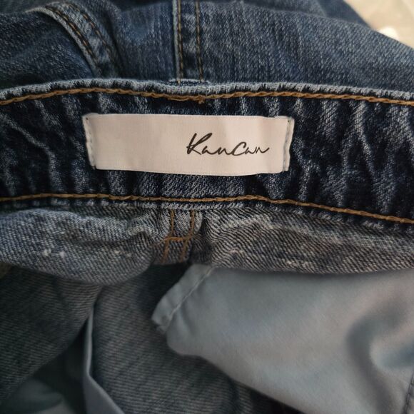 KanCan Jeans Women's 5 / 26 Blue Medium Wash HIgh Rise Ankle Distressed - Picture 3 of 16